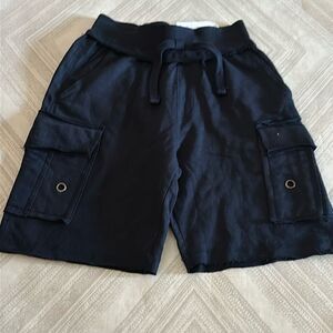 Mish Boys Navy Cargo Sweat Shorts - Size 6